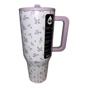 HydroJug 40oz Traveler Tumbler Limited Edition Iris Leakproof Cottagecore NWT